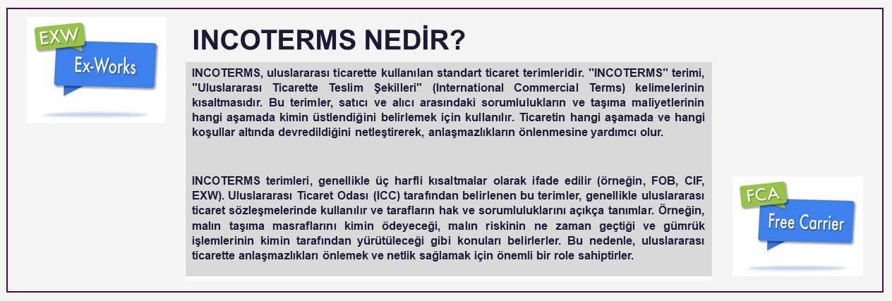 INCOTERMS Nedir